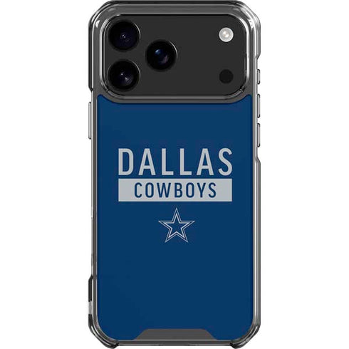 NFL Dallas Cowboys Blue Performance Series iPhone 18 Pro Max Clear Case