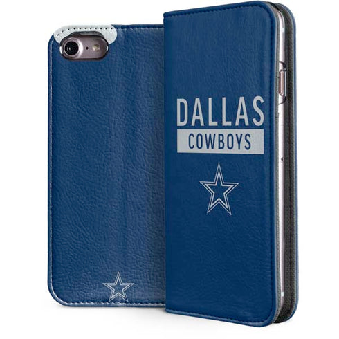NFL Dallas Cowboys Blue Performance Series iPhone 7 Folio Case