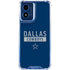NFL Dallas Cowboys Blue Performance Series Moto G 5G (2024) Clear Case