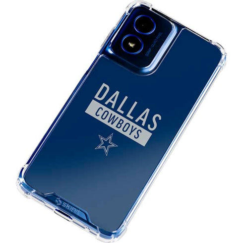 NFL Dallas Cowboys Blue Performance Series Moto G 5G (2024) Clear Case