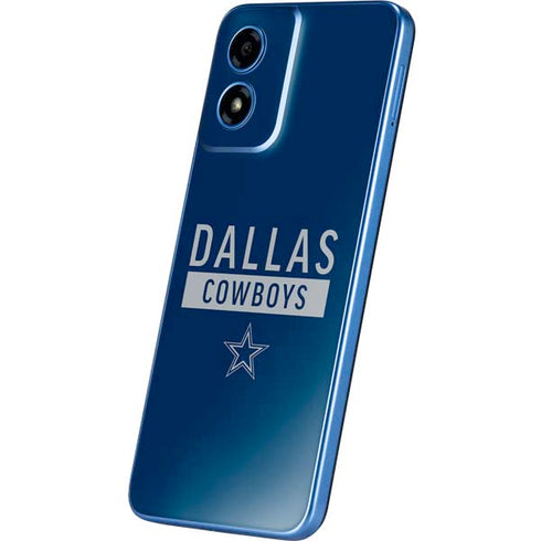 NFL Dallas Cowboys Blue Performance Series Moto G Play 4G (2024) Skin
