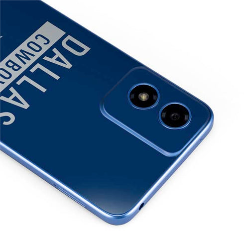 NFL Dallas Cowboys Blue Performance Series Moto G Play 4G (2024) Skin