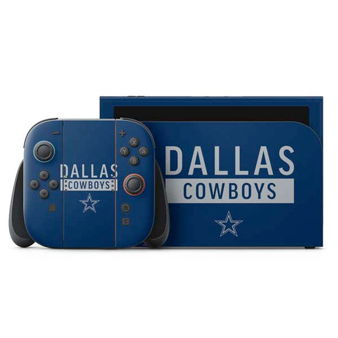NFL Dallas Cowboys Blue Performance Series Nintendo Skins