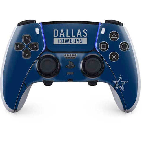 NFL Dallas Cowboys Blue Performance Series PS5 DualSense Edge Pro Controller Skin