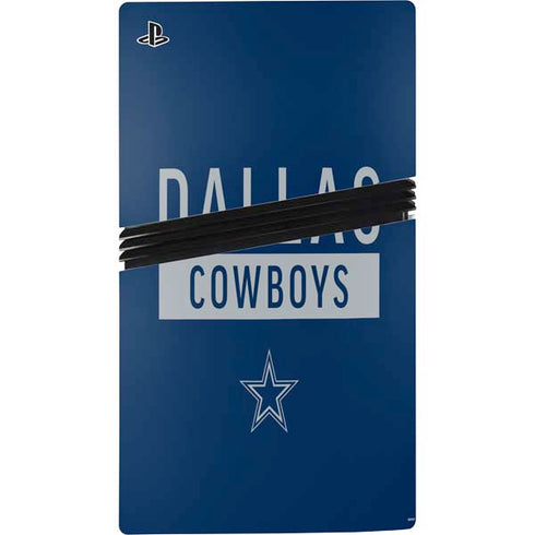 NFL Dallas Cowboys Blue Performance Series PS5 Pro Console Skin