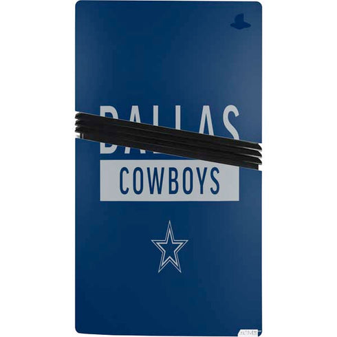 NFL Dallas Cowboys Blue Performance Series PS5 Pro Console Skin