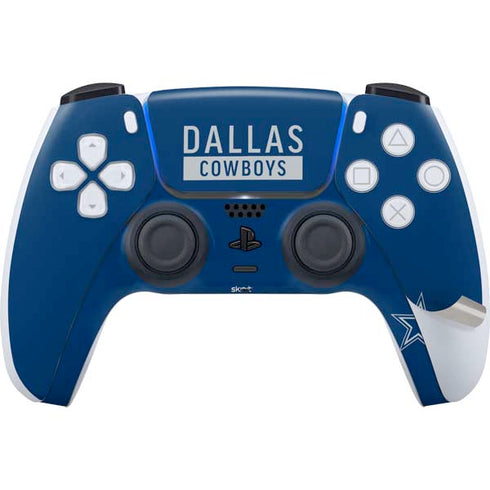 NFL Dallas Cowboys Blue Performance Series PS5 Pro Disk Bundle Skin