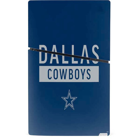 NFL Dallas Cowboys Blue Performance Series PS5 Slim Digital Edition Console Skin