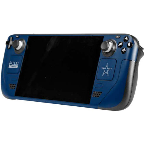 NFL Dallas Cowboys Blue Performance Series Steam Deck Handheld Gaming Computer OLED Skin