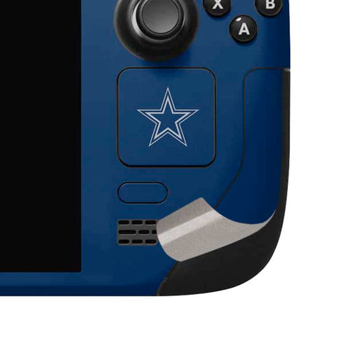 NFL Dallas Cowboys Blue Performance Series Steam Deck Handheld Gaming Computer OLED Skin
