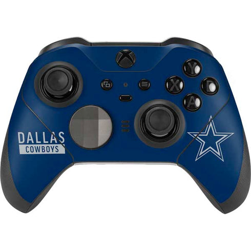 NFL Dallas Cowboys Blue Performance Series Xbox Elite Wireless Controller Series 2 Skin