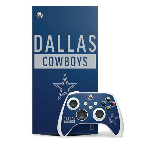 NFL Dallas Cowboys Blue Performance Series Xbox Series X Skins