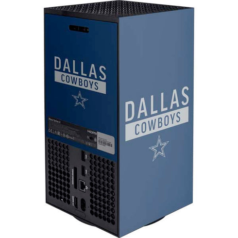 NFL Dallas Cowboys Blue Performance Series XBox Series X Digital Edition Console Skin