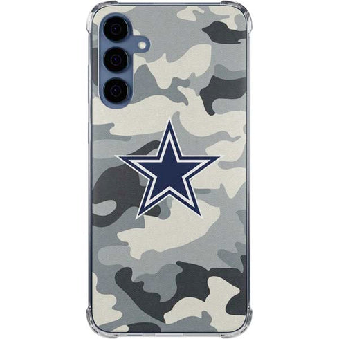 NFL Dallas Cowboys Camo Galaxy A55 5G Clear Case