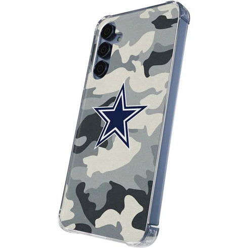 NFL Dallas Cowboys Camo Galaxy A55 5G Clear Case