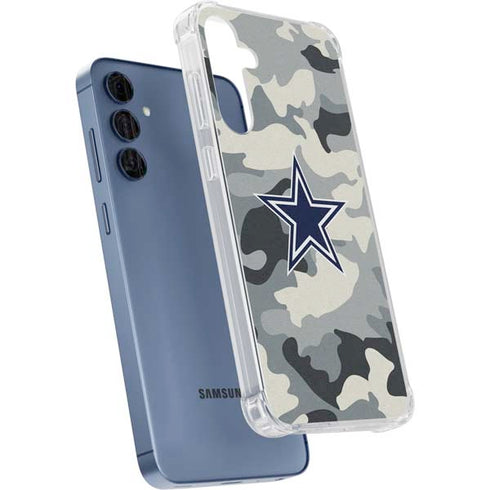 NFL Dallas Cowboys Camo Galaxy A55 5G Clear Case