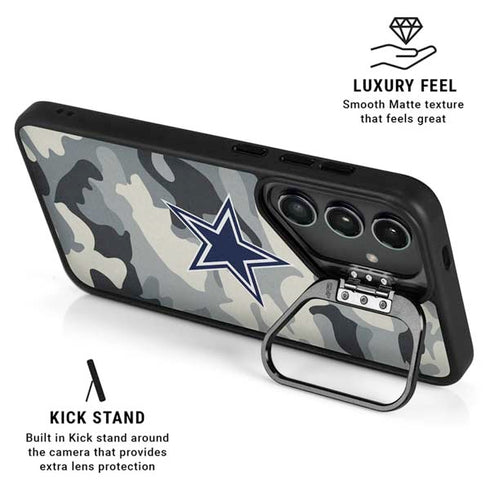 NFL Dallas Cowboys Camo Galaxy S24 Plus Kickstand Case