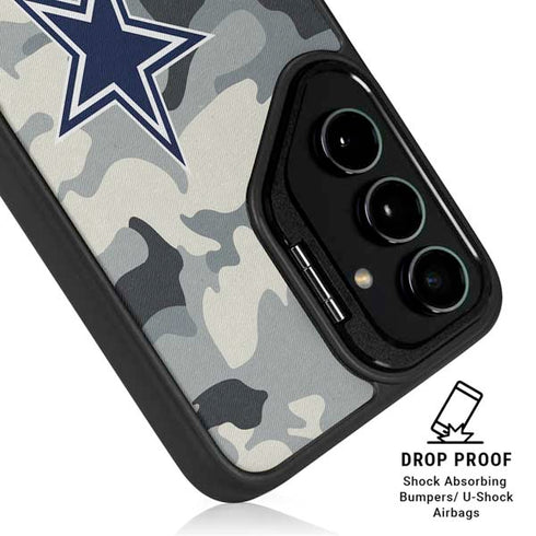 NFL Dallas Cowboys Camo Galaxy S25 Plus Kickstand Case