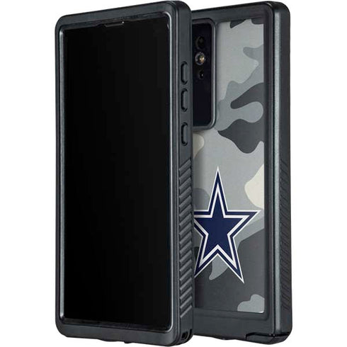 NFL Dallas Cowboys Camo Galaxy S24 Ultra Waterproof Case