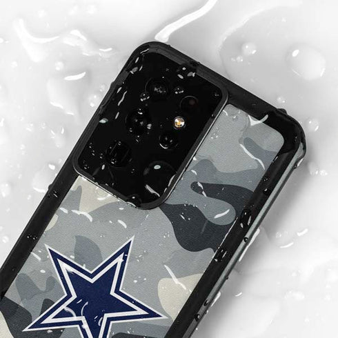 NFL Dallas Cowboys Camo Galaxy S24 Ultra Waterproof Case