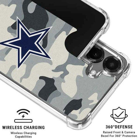 NFL Dallas Cowboys Camo Galaxy S26 Clear Case