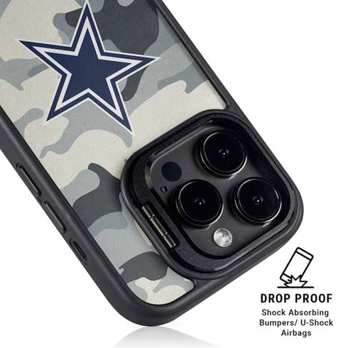 NFL Dallas Cowboys Camo iPhone 13 Pro Kickstand Case
