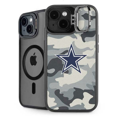 NFL Dallas Cowboys Camo iPhone 15 Kickstand Case