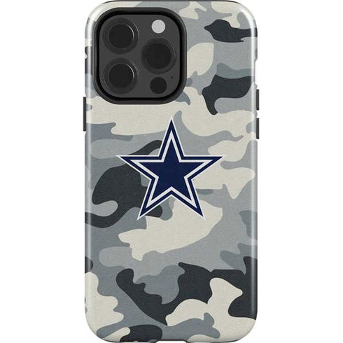 NFL Dallas Cowboys Camo iPhone 15 Pro Impact Case