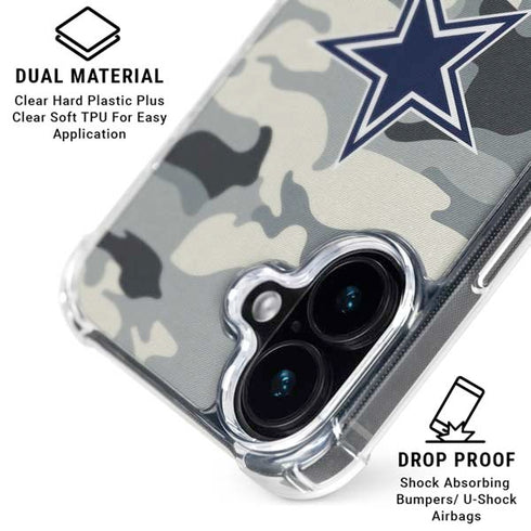 NFL Dallas Cowboys Camo iPhone 16 MagSafe Case