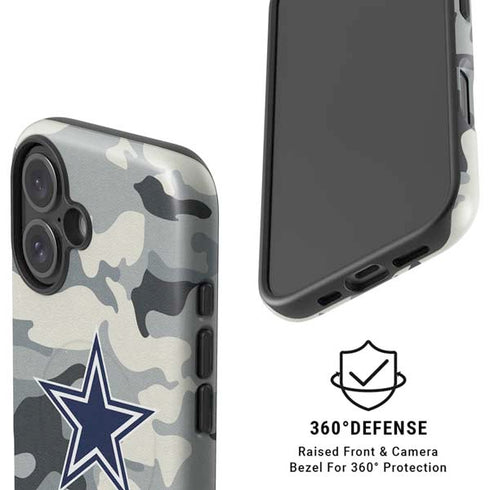 NFL Dallas Cowboys Camo iPhone 16 Magsafe Impact Case