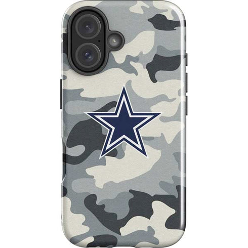 NFL Dallas Cowboys Camo iPhone 16 Plus Impact Case