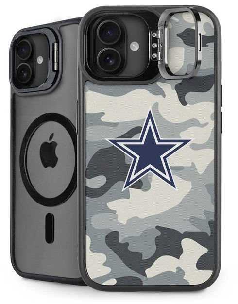 NFL Dallas Cowboys Camo iPhone 16 Plus Kickstand Case