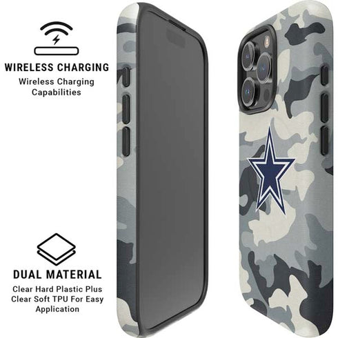 NFL Dallas Cowboys Camo iPhone 16 Pro Magsafe Impact Case