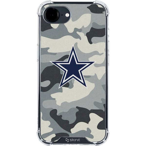 NFL Dallas Cowboys Camo iPhone 16e Clear Case