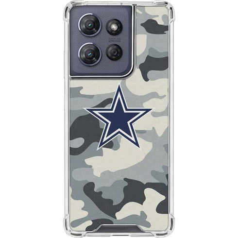 NFL Dallas Cowboys Camo Moto G Play 5G (2025) Clear Case