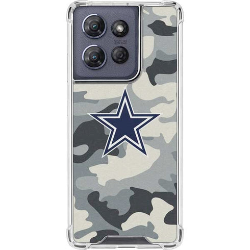 NFL Dallas Cowboys Camo Moto G Power 5G (2025) Clear Case