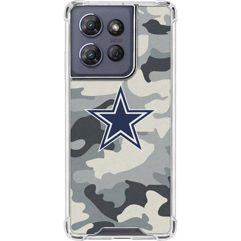 NFL Dallas Cowboys Camo Moto G Stylus 5G (2025) Clear Case