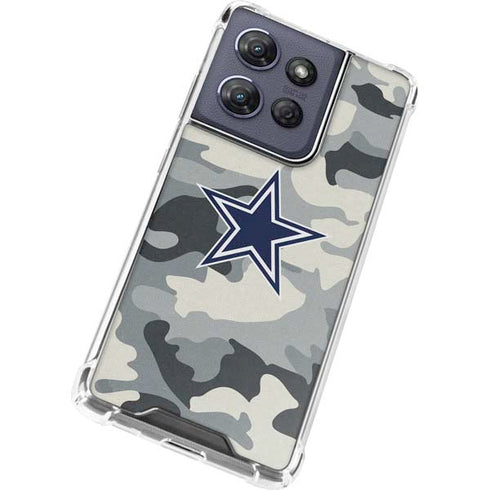NFL Dallas Cowboys Camo Moto G Stylus 5G (2025) Clear Case