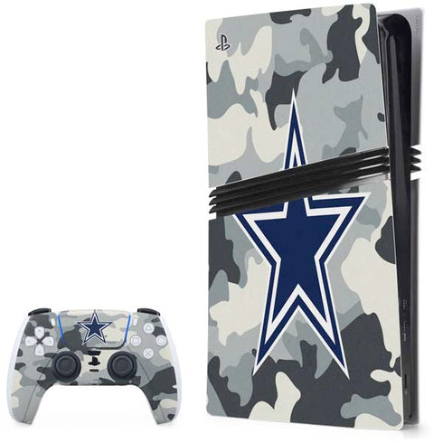 NFL Dallas Cowboys Camo PS5 Pro Bundle Skin