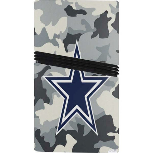 NFL Dallas Cowboys Camo PS5 Pro Console Skin