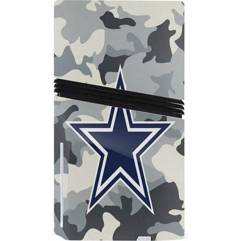 NFL Dallas Cowboys Camo PS5 Pro Disk Bundle Skin