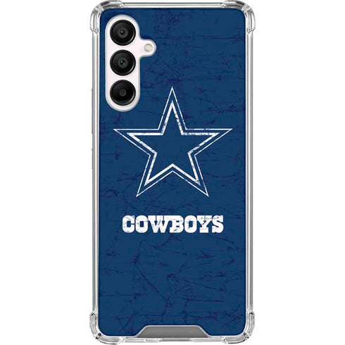 NFL Dallas Cowboys Distressed Galaxy A16 5G Clear Case