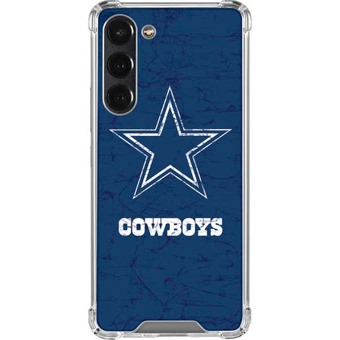 NFL Dallas Cowboys Distressed Galaxy S24 FE Clear Case
