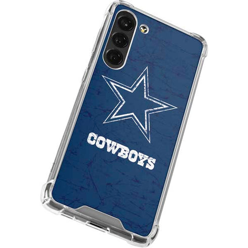 NFL Dallas Cowboys Distressed Galaxy S24 FE Clear Case