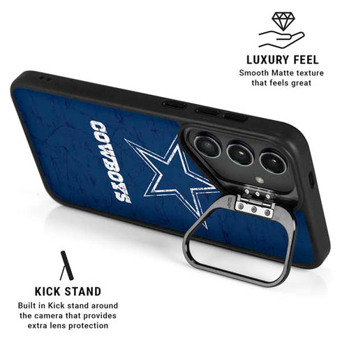 NFL Dallas Cowboys Distressed Galaxy S25 Kickstand Case