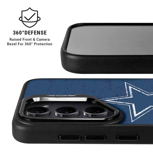 NFL Dallas Cowboys Distressed Galaxy S25 Kickstand Case