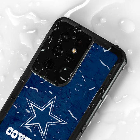 NFL Dallas Cowboys Distressed Galaxy S24 Ultra Waterproof Case