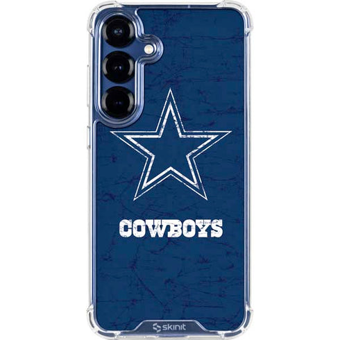 NFL Dallas Cowboys Distressed Galaxy S25 Clear Case