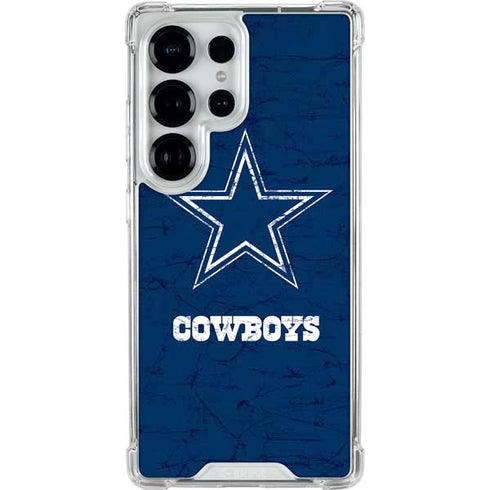 NFL Dallas Cowboys Distressed Galaxy S26 Ultra Clear Case