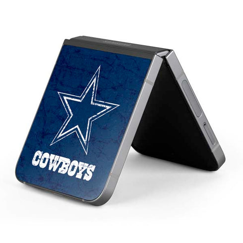 NFL Dallas Cowboys Distressed Galaxy Z Flip6 Skin